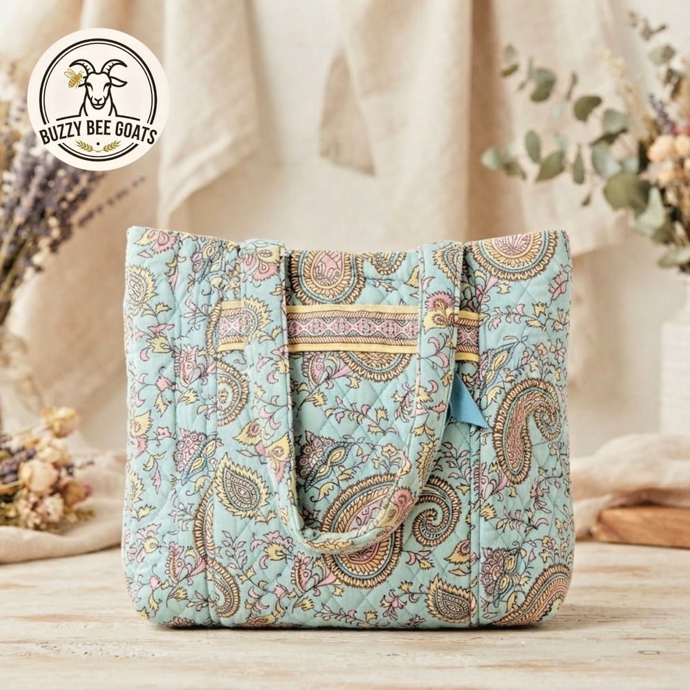 Lemon Hill Quilted Fabric Handbag Shoulder Bag Colorful Paisley Print Y2K